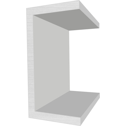 Alu U-Profil EN AW-6060 T66 - HL 6m