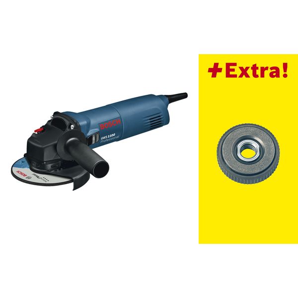 BOSCH Winkelschleifer GWS 1100 + SDS-Mutter 1100 Watt