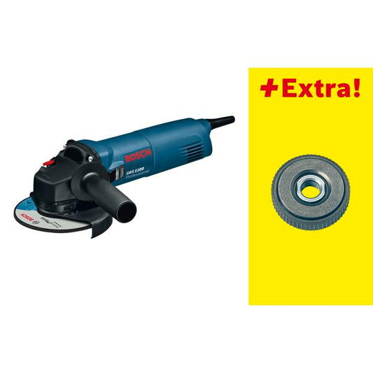 BOSCH Winkelschleifer GWS 1100 + SDS-Mutter 1100 Watt
