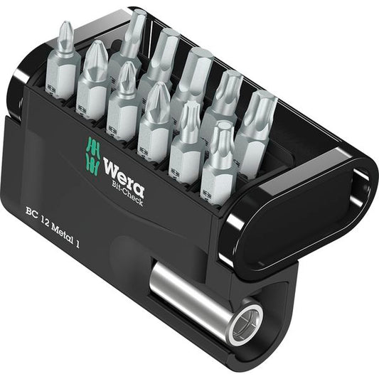 WERA Bit-Check 12 Metal 1 Phillips/Pozidriv/Torx® 12-teilig