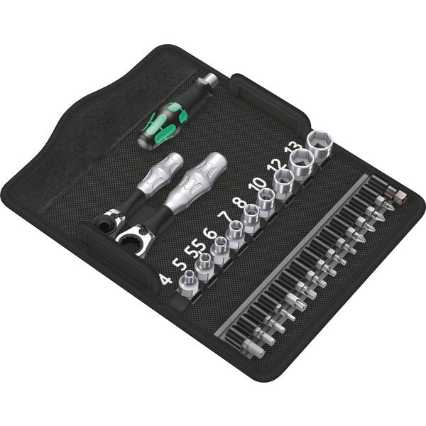 WERA Bit Satz Zyklop Mini 2 Bit Ratsche Phillips/Pozidriv/Torx®/Sechskant 27-tlg